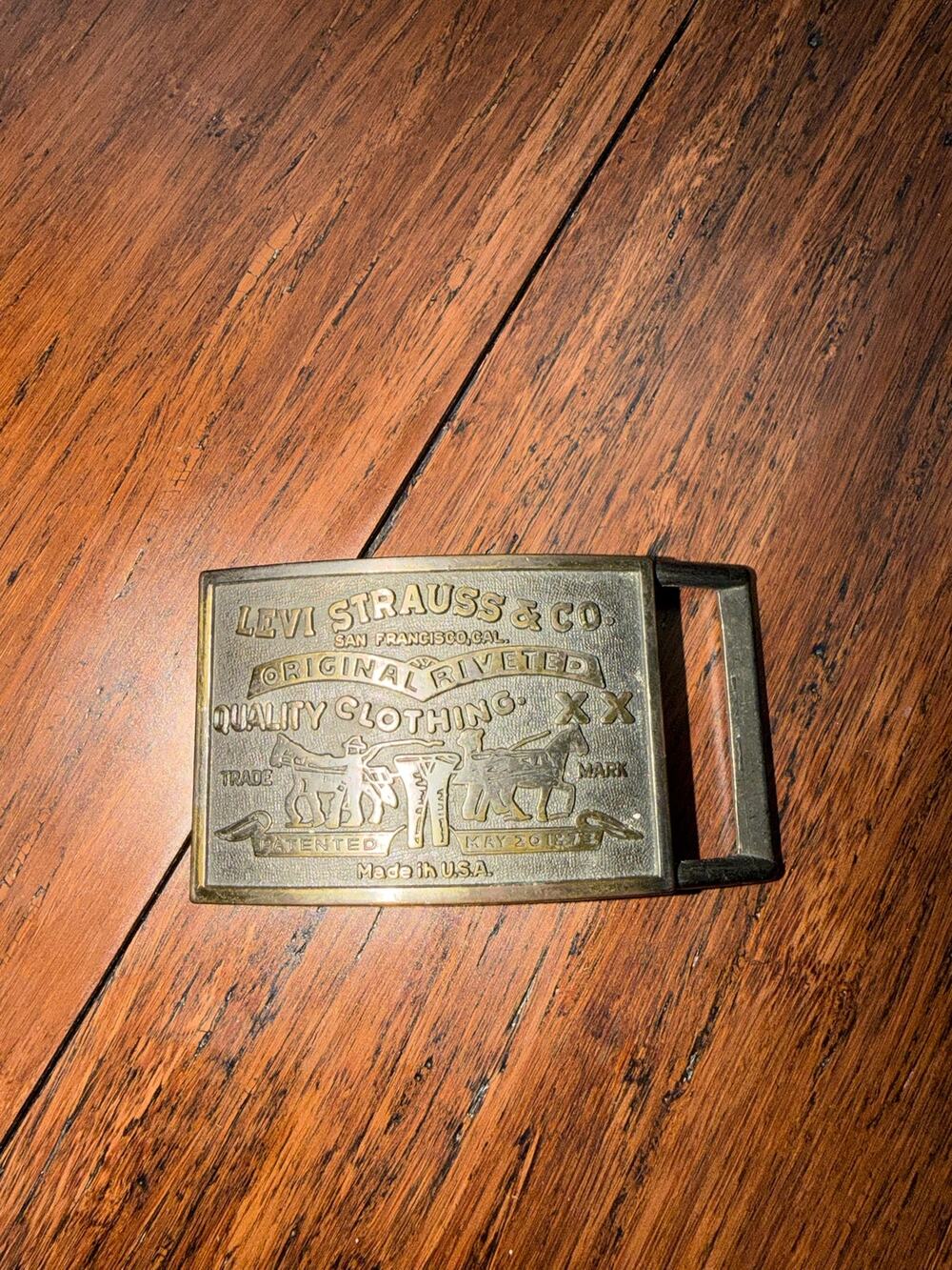 vintage Levi Strauss & Co. belt buckle 1970’s